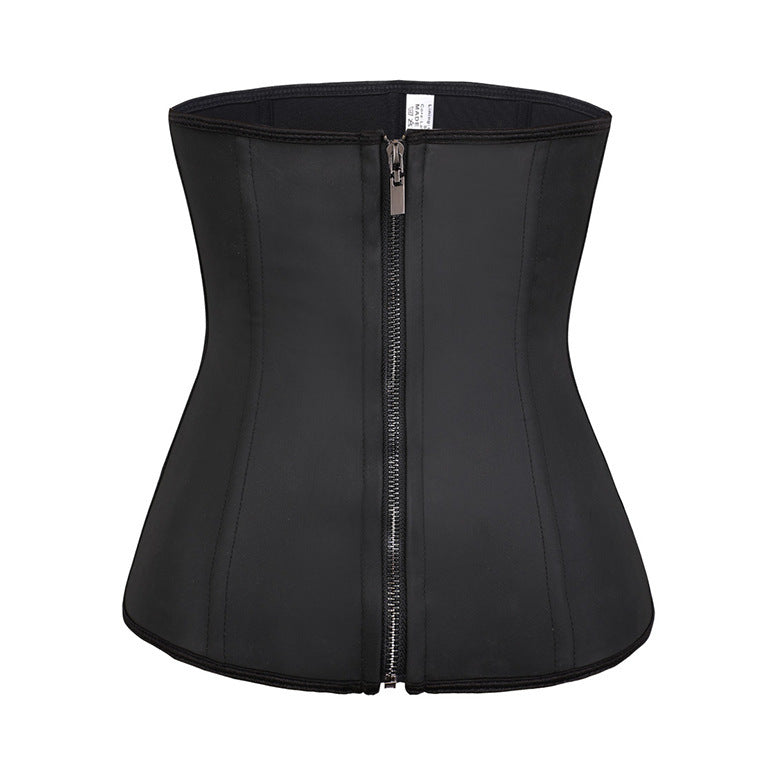 Steel Bone Breasted Plastic Belt Large Size Fitness Girdle Postpartum Latex Abdomen Belt