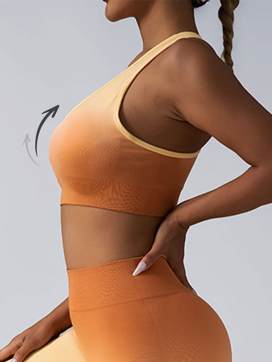 2 Pack Y Back Sports Bras For Women Spaghetti Thin Strap Workout Bras Wirefree Padded Racerback Yoga Bras
