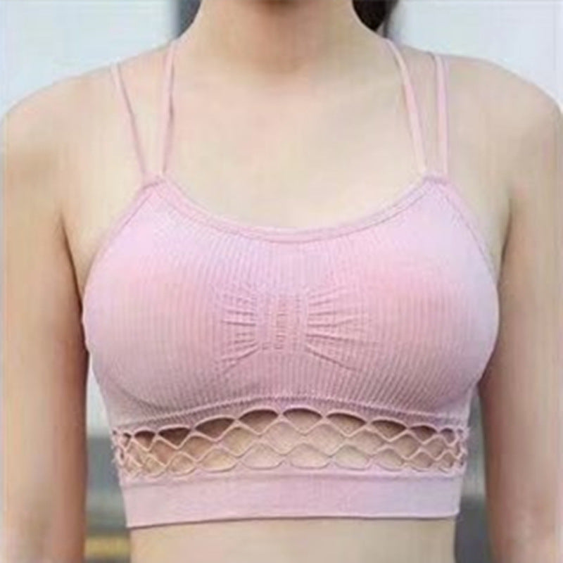 Seamless seamless backless strap tube top